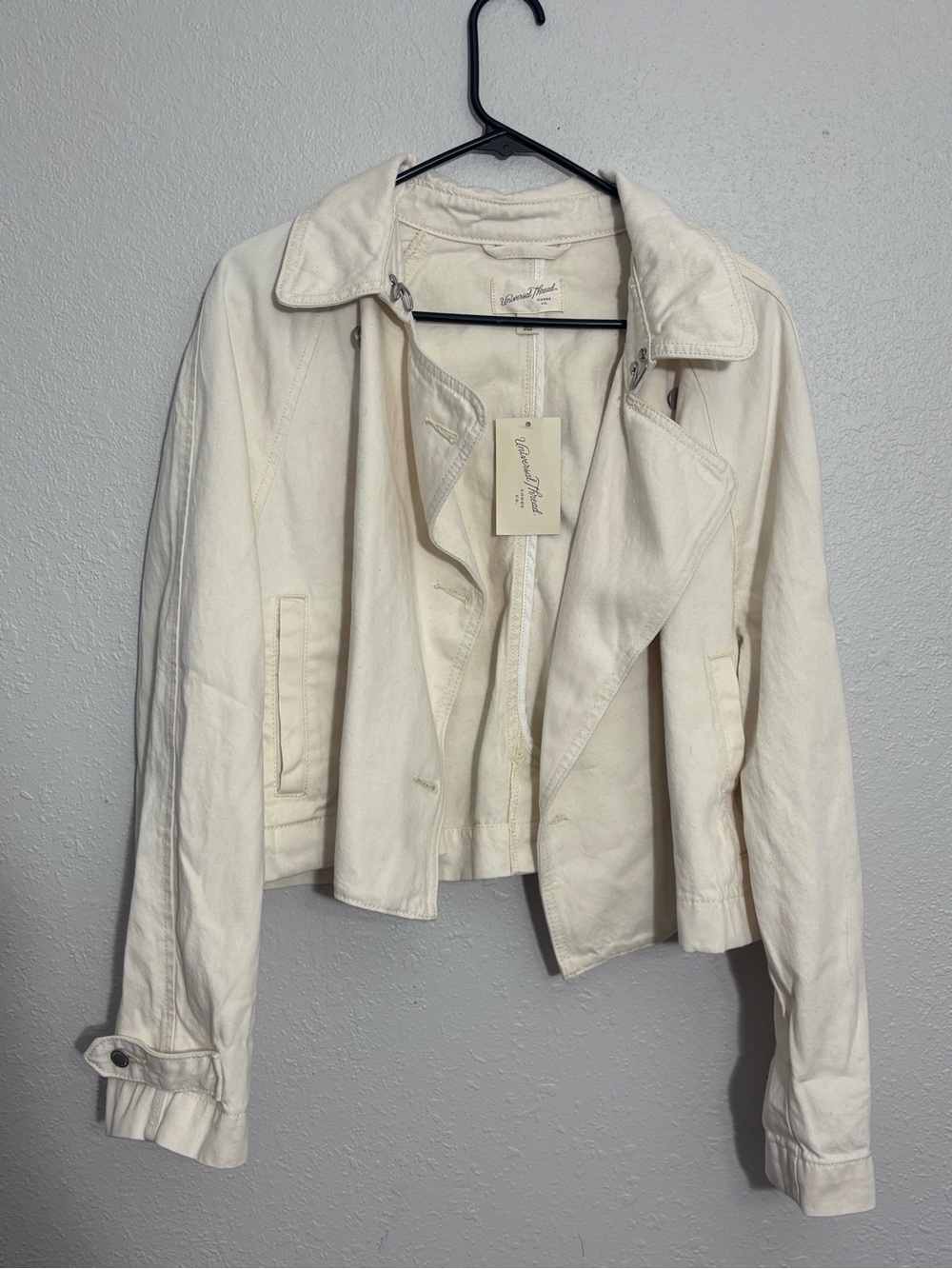Universal Thread Cream Lightweight Jean Jacket